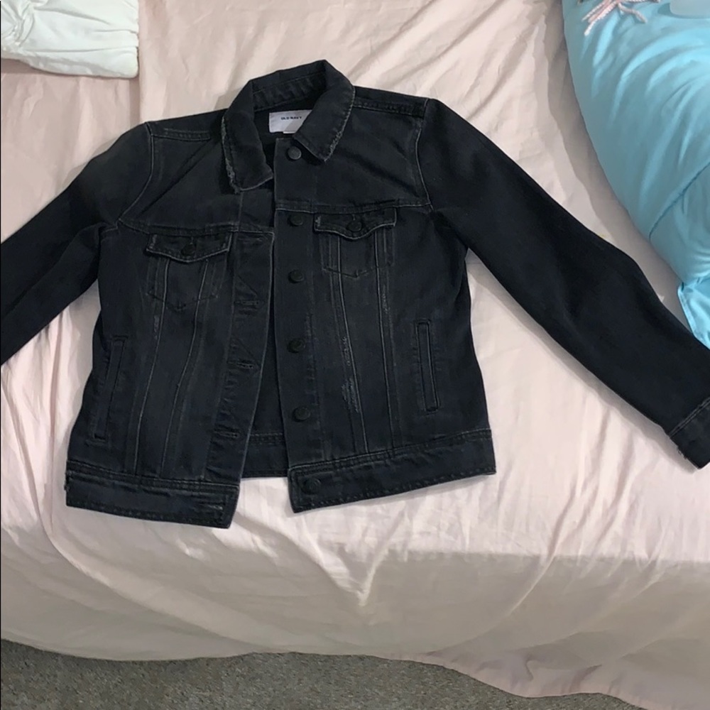 Black jean jacket